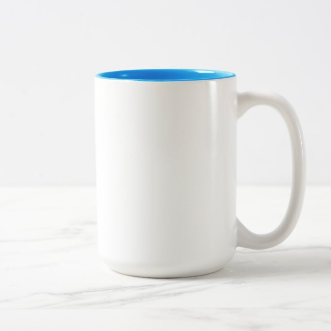Sarah Light Blue 15 oz Two-Tone Mug (Right)