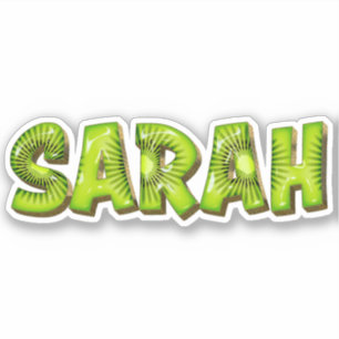 Sarah Name Kiwi Design Autocollants