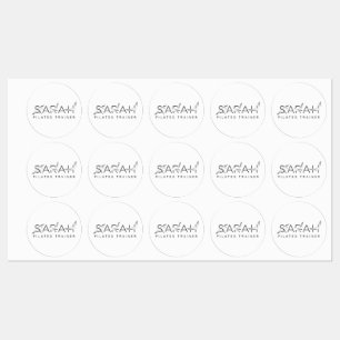 SARAH Name Pilates Instructor Label