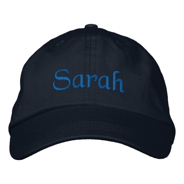 Sarah Nom personnalisé Casquette de baseball brodé (Devant)