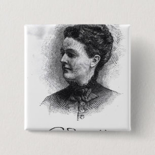 Sarah Orne Jewett 2 Inch Square Button