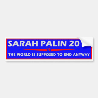Sarah Palin 2012 Bumper Sticker