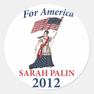 Sarah Palin 2012 Classic Round Sticker