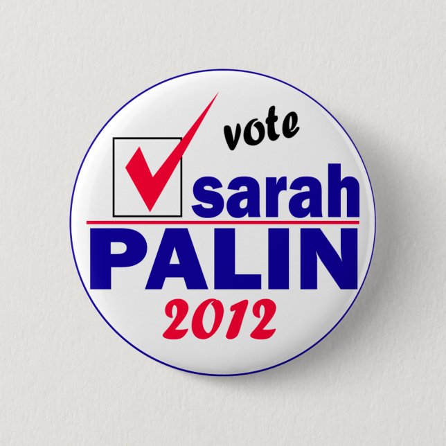 Sarah Palin 2 Inch Round Button (Front)