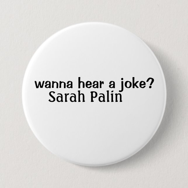sarah palin 3 inch round button (Front)