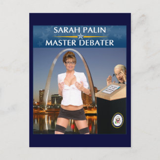 Sarah Palin - Carte postale Master Debate