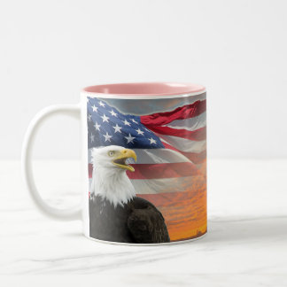 Sarah Palin - US Flag Eagle Mugs