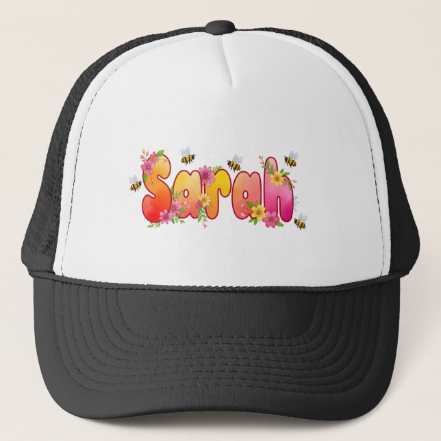 Sarah - personalised hats for her (Front)
