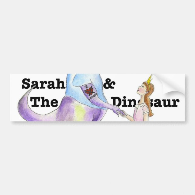 Sarah & The Dinosaur Bumper Sticker (Front)