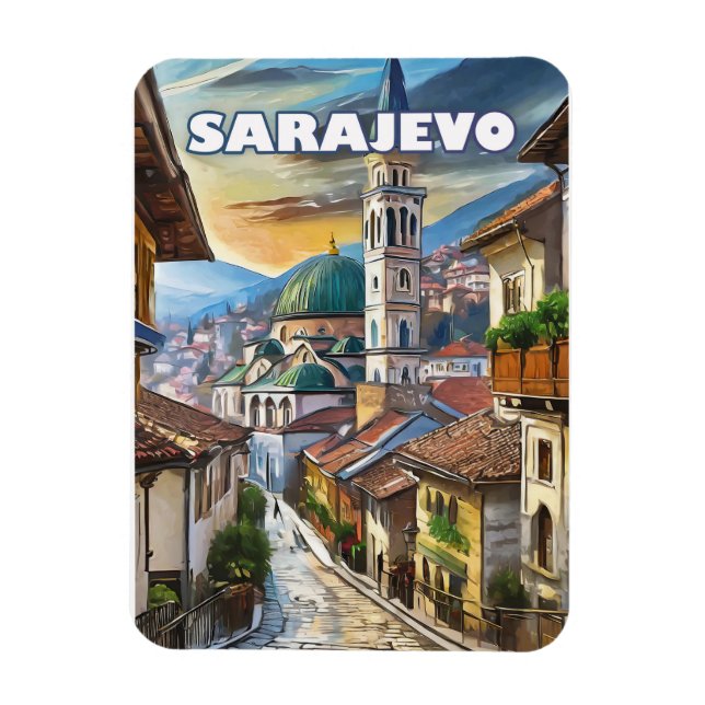 Sarajevo, a city of hope and memory magnet (Vertical)