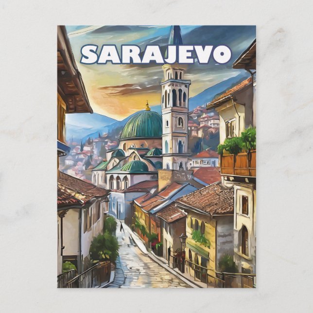 Sarajevo, a city of hope and memory postcard (Front)