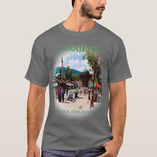 Sarajevo Bosnia amp Herzegovina Pigeon Square T-Shirt