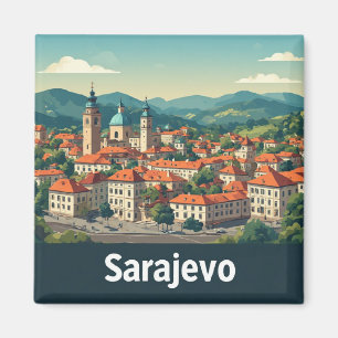 Sarajevo Bosnia Travel Keepsake Souvenir 🗺️ Magnet