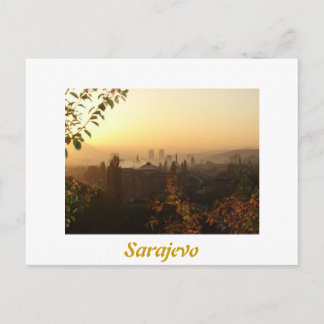 Sarajevo in the morning postcard