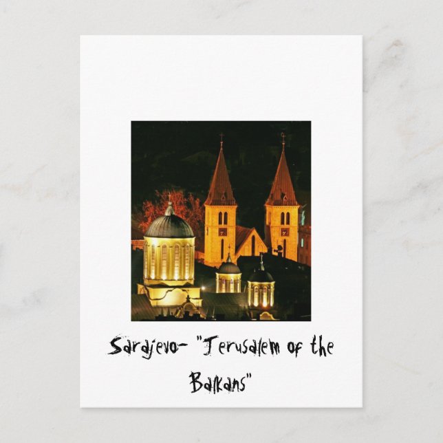 Sarajevo Jerusalem of the Balcans Postcard (Front)