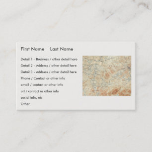 Saranac Lake Chain (Lower, Middle and Upper Lakes) Business Card
