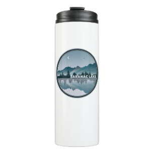 Saranac Lake New York Reflection Thermal Tumbler