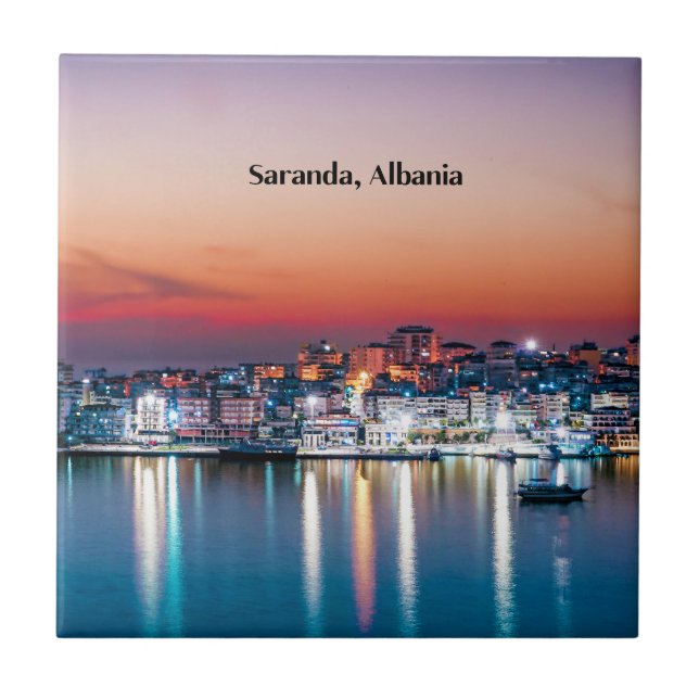 Saranda, Albania Tile (Front)
