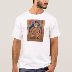 SARASAWATI ANTIQUE INDIAN PAINTING PRINT T-Shirt