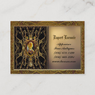 Sarashire Ebony Customizable Business Card
