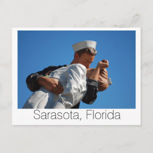 Sarasota, FL Kissing Sailor Postcard