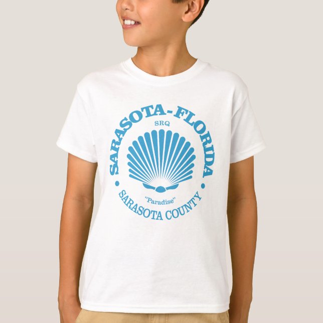 Sarasota Fl (seashell) T-Shirt (Front)