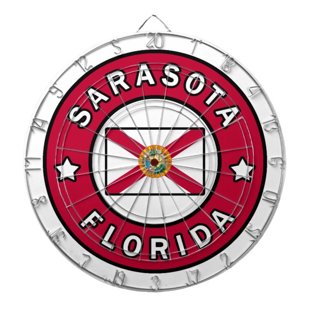 Sarasota Florida Dartboard (Front)