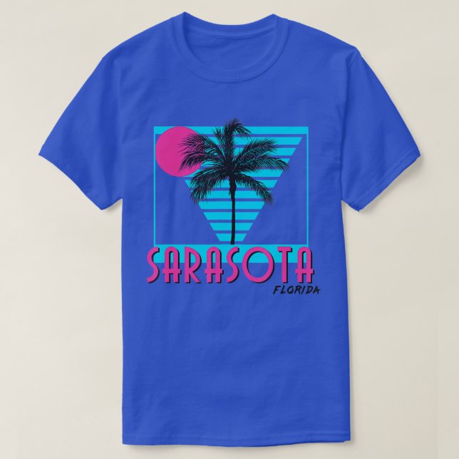 Sarasota Florida  Retro Cool  T-Shirt (Design Front)