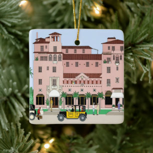 Sarasota Ringling Hotel Ceramic Ornament