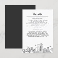  Sarasota Wedding | Guest Details Invitation