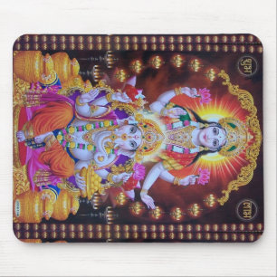 saraswati ganesh colourful hindus mouse pad