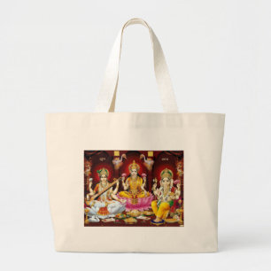 Saraswati, Lakshmi, & Ganesha Tote Bag