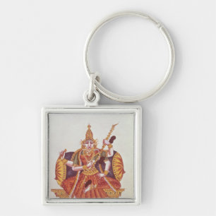 Saratheswathee, hindu goddess of learning keychain