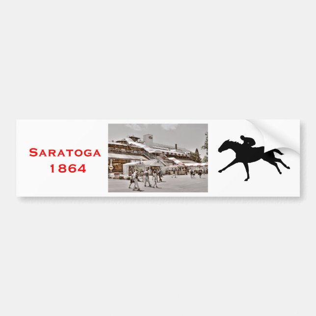 Saratoga 1864 bumper sticker (Front)