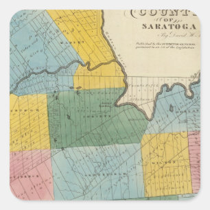 Saratoga County Square Sticker