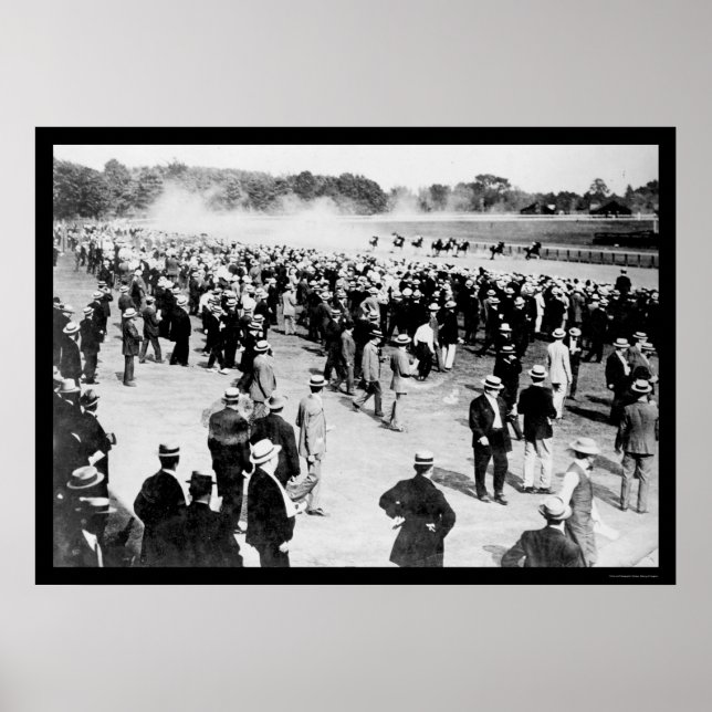 Saratoga Horse Race Track 1913 Poster (Front)