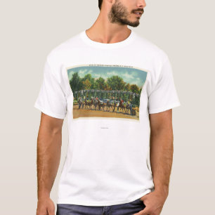 Saratoga Race Track Starting Line View T-Shirt