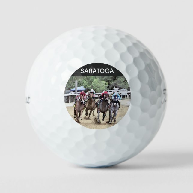 SARATOGA - Rounding the Turn Golf Balls (Front)