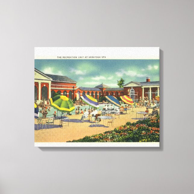 Saratoga Spa Recreation Unit View Canvas Print (Front)