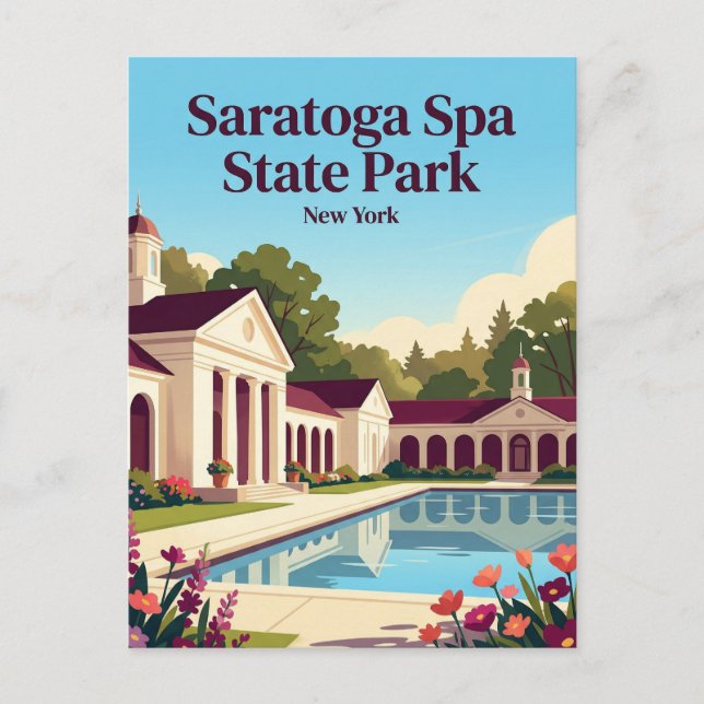 Saratoga Spa State Park USA Postcard (Front)