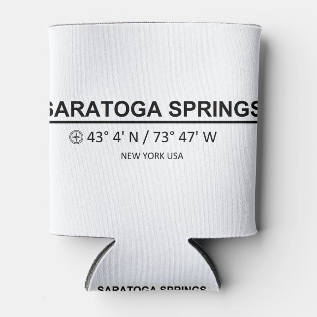 Saratoga Springs Can Cooler (Front)