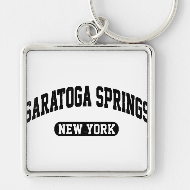 Saratoga Springs New York Keychain (Front)