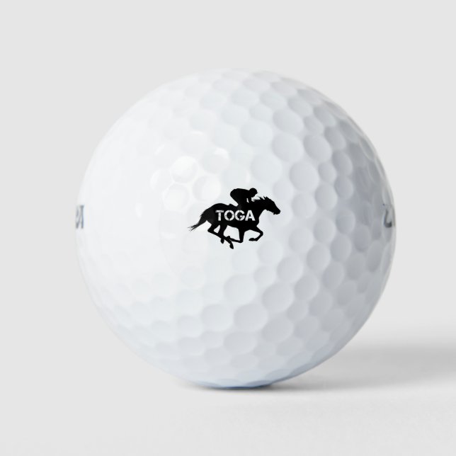 Saratoga Springs Racing Horse Golf Balls (Front)