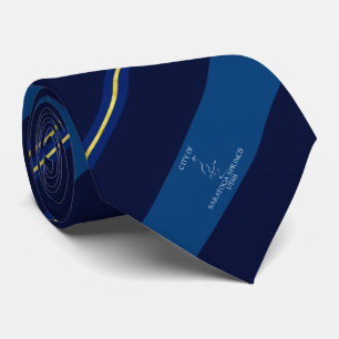 Saratoga Springs (Utah) city flag Neck Tie