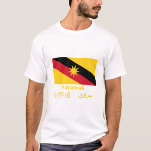 Sarawak flag with name T-Shirt