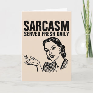 SARCASM A SERVI QUOTIDIENNEMENT DES CARTES VINTAGE