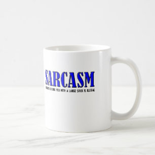 Sarcasm Beating Funny Mug