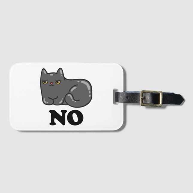 Sarcasm Cat Luggage Tag (Front Horizontal)