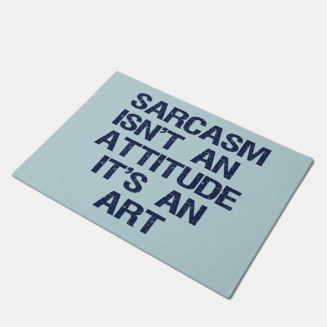 Sarcasm Doormat (Angled)