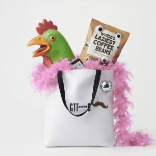 Sarcasm funny humour witty silly tote bag